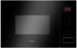 Kuchenka mikrofalowa do zabudowy AMICA AMMB20E2SGB (800W /20L /Czarny)