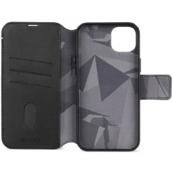 Decoded Detachable Wallet – skórzana obudowa ochronna do iPhone 15 Plus kompatybilna z MagSafe (black)
