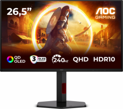 Monitor AOC Q27G4ZDR QD-OLED (26.5 /QD OLED /240 HzHz /2560 x 1440 /Czarny)
