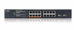 Switch XMG1915-18EP, 16-port 2.5GbE, 2 SFP+, 8 x PoE++ 180W      Smart Switch, hybird mode, standalone or NebulaFlex Cloud