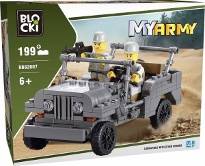 Klocki Blocki Myarmy Wojsko Gazik Jeep 199 el.