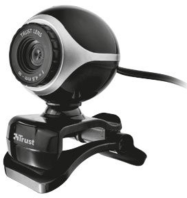 Kamera internetowa TRUST Exis Webcam Czarno-srebrny 17003