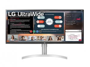 Monitor LG 34 2560 x 1080 34WN650-W Biały