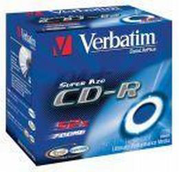 CD-R VERBATIM 700 MB 52x Jewel Case 10  szt.