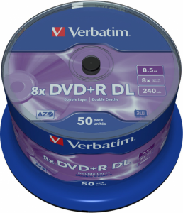DVD+R DL VERBATIM 8.5 GB 8x Cake 50  szt.
