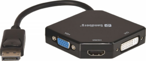 Adapter SANDBERG 509-11 DisplayPort - HDMI+DVI+VGA