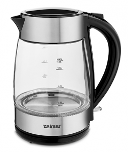 Czajnik ZELMER ZCK8011 (1.7L /2200W /Inox-czarny ) 