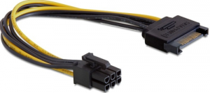 Kabel DELOCK Sata - PCI Express 6Pin 21cm 82924