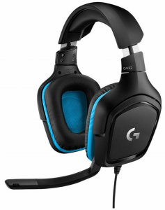 Słuchawki z mikrofonem LOGITECH G432 Surround Sound Gaming Czarno-niebieski