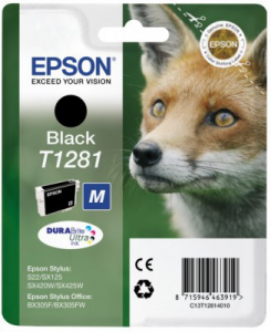 Wkład EPSON T1281 Czarny C13T12814011