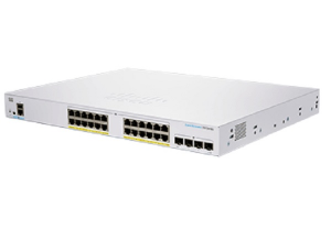 Cisco Przełącznik CBS350 Managed 24-port GE PoE 4x1G SFP