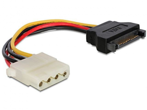 Kabel zasilający GEMBIRD SATA 15-pin - Molex 4-pin 0.15m. CC-SATA-PS-M