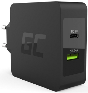 Ładowarka GREEN CELL CHAR10(1x USB 3.0 Typu C2400mA5V)