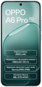 Smartphone OPPO A6 Pro 5G 8/256GB Szary Tytanowy 256 GB Szary CPH2781 