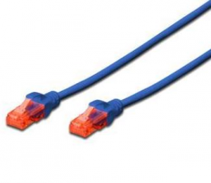 DIGITUS Cat6 U/UTP 0.5 m Niebieski 0.5 Patchcord 