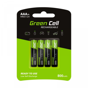 Baterie GREEN CELL NiMH AAA 800mAh 4 szt. GR04