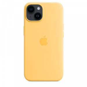 Etui silikonowe z MagSafe do iPhone 14 - bladożółte