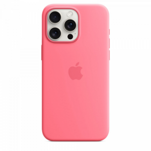 Etui silikonowe z MagSafe do iPhonea 15 Pro Max - różowe