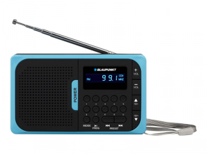 BLAUPUNKT PR5BL Blaupunkt Radio kieszonkowe PR5BL, PLL AM/FM,USB/microSD z akumulatorem blue