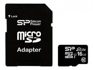 Karta pamięci SILICON POWER microSDHC 16 GB Adapter