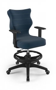 Krzesło młodzieżowe Entelo - Duo czarny Velvet 35 rozmiar 5 WK+P