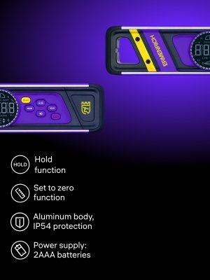 Poziomica cyfrowa Ermenrich Verk LD25 z laserem