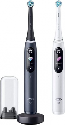Szczoteczka elektryczna ORAL-B iO Series 8 Duo 2 szt. White Alabaster/Black Onyx Czarny (4210201449577)