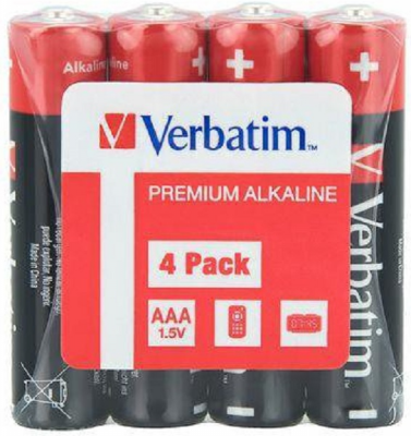 Baterie VERBATIM Alkaliczna AAA (LR03) 4 szt. 49500