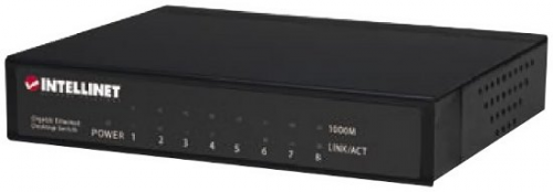 Przełącznik INTELLINET NETWORK SOLUTIONS Ethernet Gigabit Desktop 530347 (8x 1 GbE )