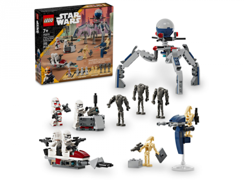 LEGO 75372 Star Wars - Zestaw bitewny z żołnierzem armii klonów i droidem bojowym