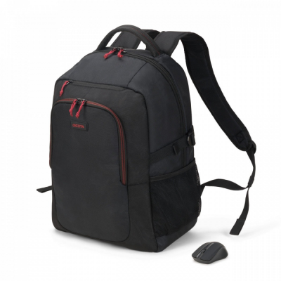 Plecak DICOTA Gain Wireless Mouse Kit + Mysz bezprzewodowa D31719 (maks.15.6&quot;/Czarny)
