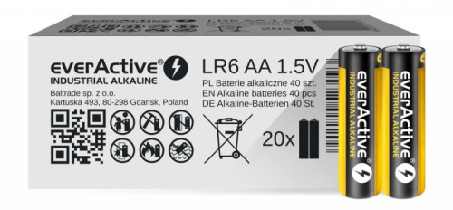 Baterie EVERACTIVE Alkaliczna AA 2700mAh 40 szt. EVLR6S2IK