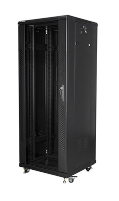 Szafy Lanberg FF01-6632-12B (32U; 19&#039;&#039; / 600mm / 600 mm; stojąca; Pełne, Szklane; 800 kg; kolor czarny)