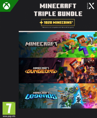 Gra ESD Minecraft Triple Bundle Xbox XXS ML