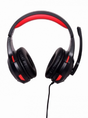 Słuchawki z mikrofonem GEMBIRD GHS-U-5.1-01 Czarno-czerwony