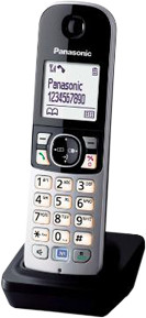 Słuchawka PANASONIC Czarno-srebrny KX-TGA681FXB