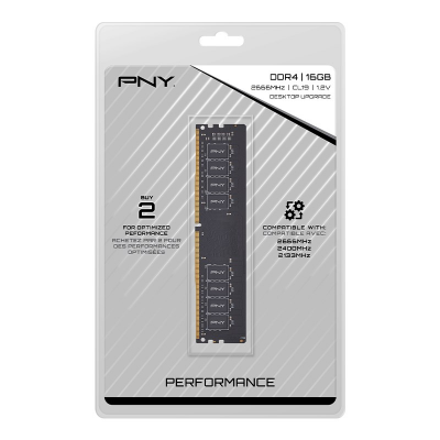 Pamięć PNY (DIMM/DDR4/16 GB/2666MHz/1.2V/19CL/SINGLE)