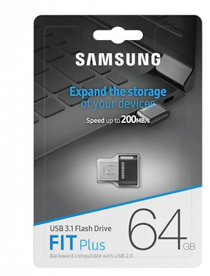 Pendrive SAMSUNG FIT Plus  64 GB (64 GB /Tytanowy )