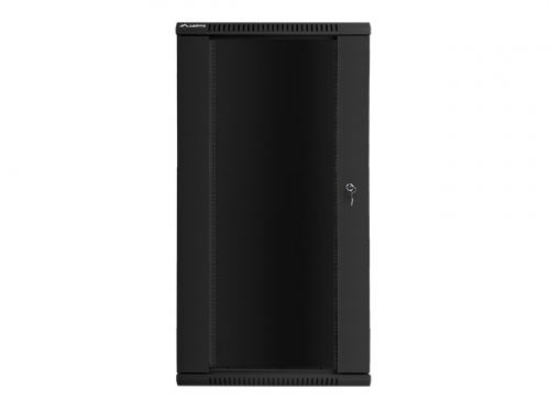 Szafa instalacyjna wisząca 19&#039;&#039; 27U 600X450mm czarna (drzwi      szklane)