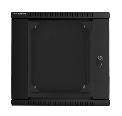 Szafa instalacyjna wisząca dwusekcyjna 19&#039;&#039; 12U 600X600mm czarna