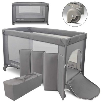 Milly Mally Łóżeczko turystyczne Mirage Grey
