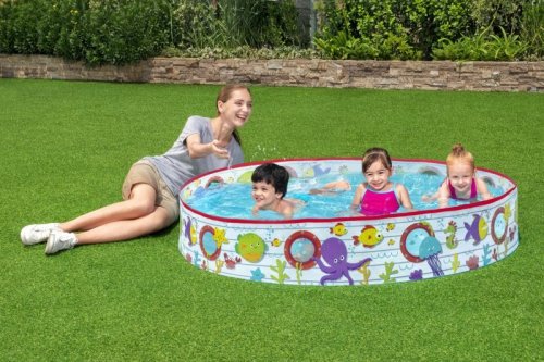 Bestway 55029 BASENIK ROZPOROWY FILL &#039;N FUN BURTA STATKU Z OKIENKAMI 152cm x 25cm
