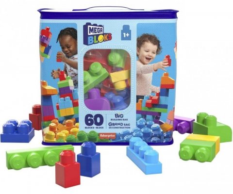Fisher Price DCH55 Mega Blocks Klocki Konstrukcyjne Mega Bloks 60 Elementów