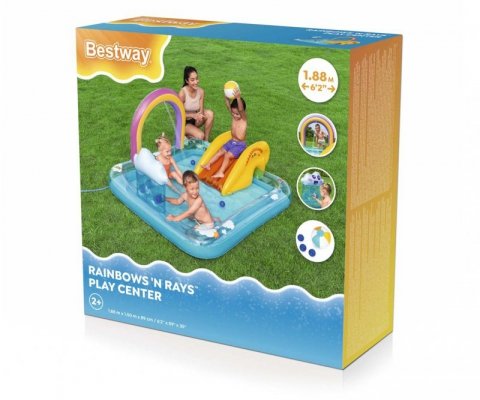 Bestway 53174 Plac zabaw ze zjeżdżalnią Tęcza 1.88m x 1.50m x 89cm