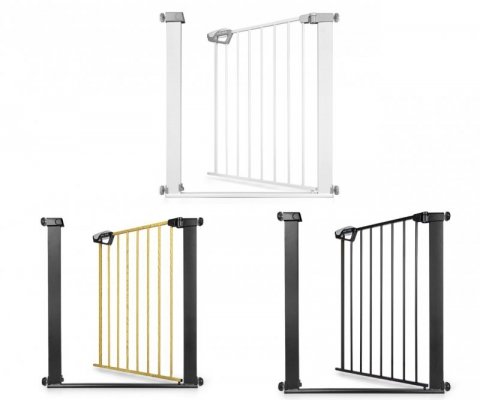 Milly Mally Bramka zabezpieczająca Barierka na schody Guardy 83 Black Natural