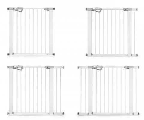 Milly Mally Bramka zabezpieczająca Barierka na schody z rozszerzeniami Guardy 104 White