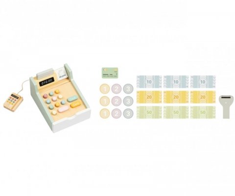 Tooky Toy TP543 Drewniana kasa sklepowa