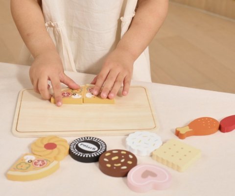 Viga 44260 PolarB Drewniana kuchenka – piekarnik i zestaw ciastek