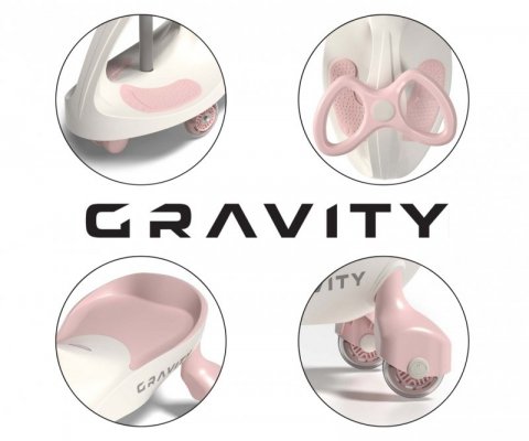 Milly Mally Jeździk Grawitacyjny Gravity Cream Pink