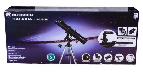 Teleskop Bresser Galaxia 114/900 z adapterem do smartfona